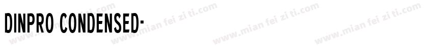 dinpro condensed字体转换